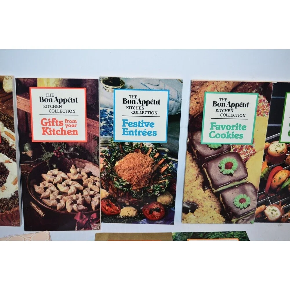 Vtg 8 pc BON‎ APPETIT Kitchen Collection Homestyle Cooking Cookbooks lot 1980's